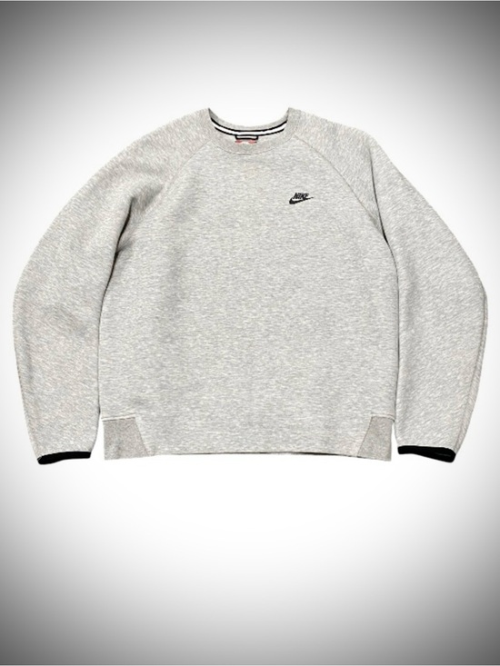 Nike Other - NIKE Tech Grey Pullover Crewneck Sweatshirt FB7916-063 Sportswear Tech Fleece